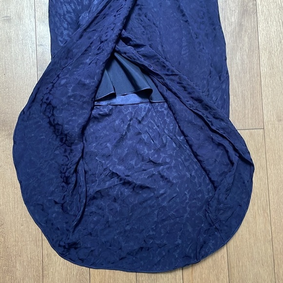 Ted Baker London Zoeii Leopard Jacquard One-Shoulder Dress SMALL asymmetric - Picture 9 of 13